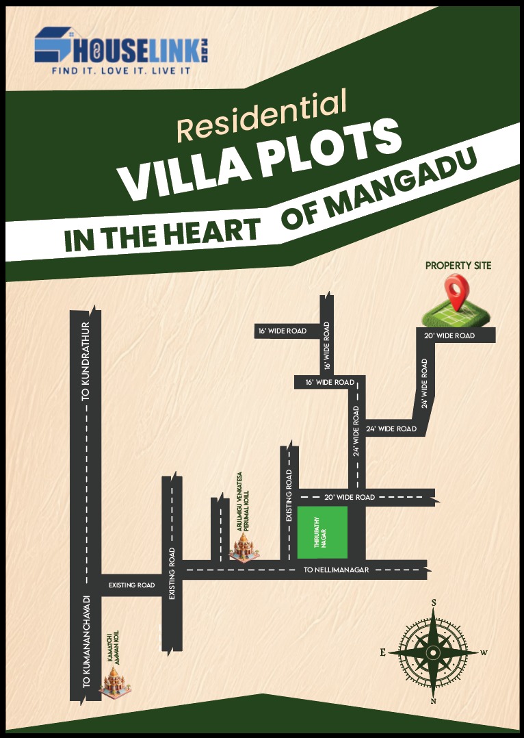 Mangadu Villa Plots For Sale - 4999 Per Sqft